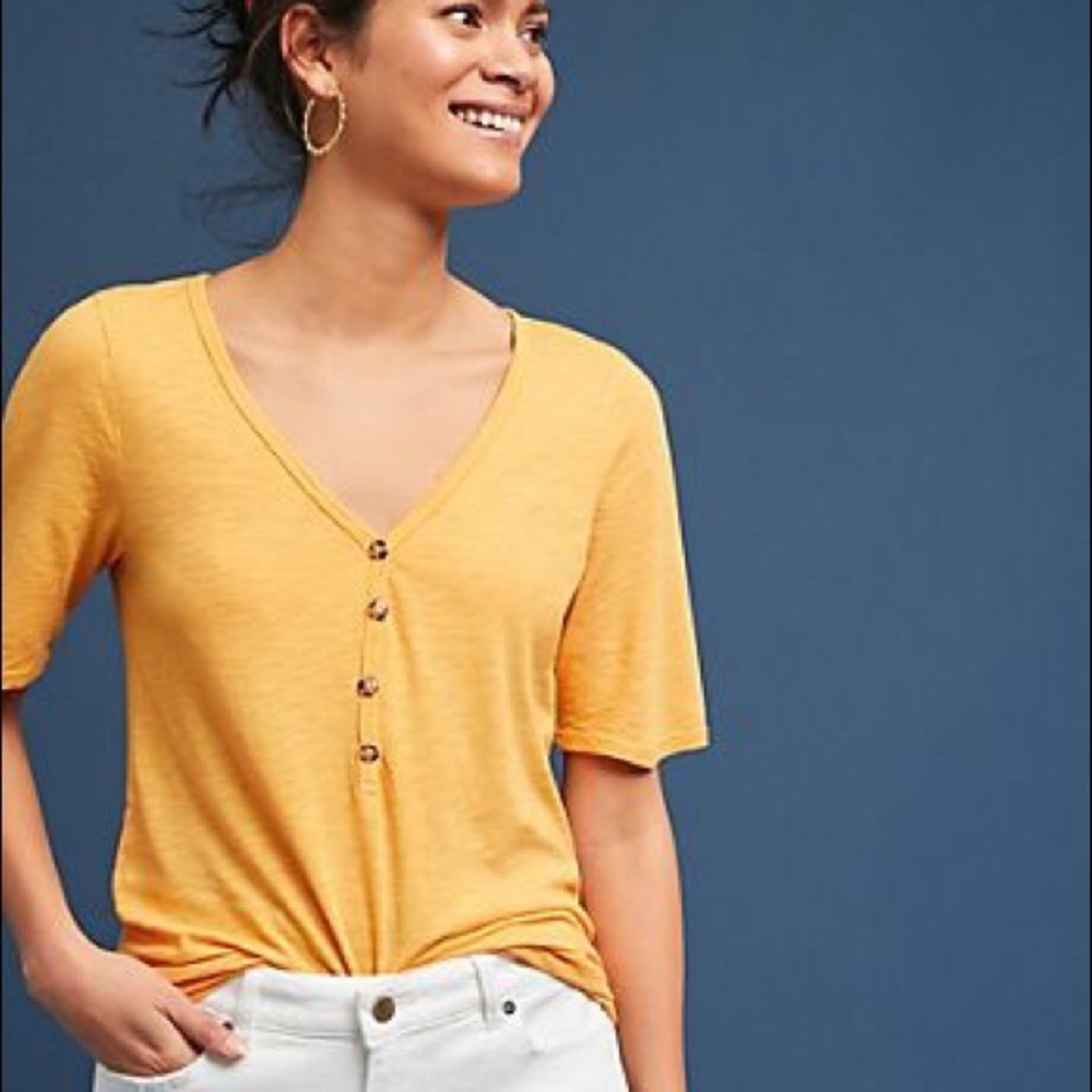 Anthropologie 3/4 sleeve shirt.